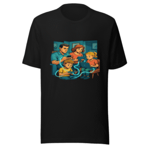 Tech Obsession Family Funny Viral Sensation Tee