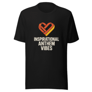 Inspirational Anthem Vibes Tee - Heartfelt Support Design