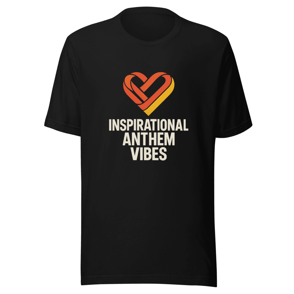 Inspirational Anthem Vibes Tee - Heartfelt Support Design