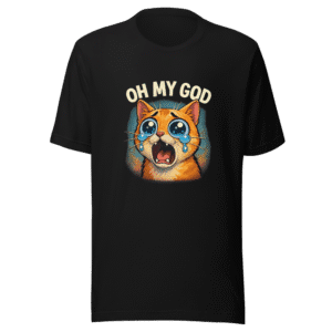 Oh My God Crying Cat Meme T-Shirt
