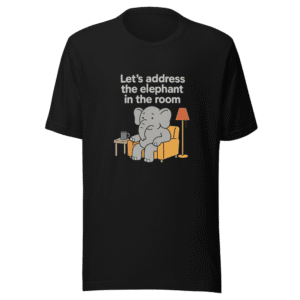 Elephant Room Tee Viral Tweet Sarcastic Humor