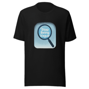 Stop Being Vague Viral Tweet T-Shirt