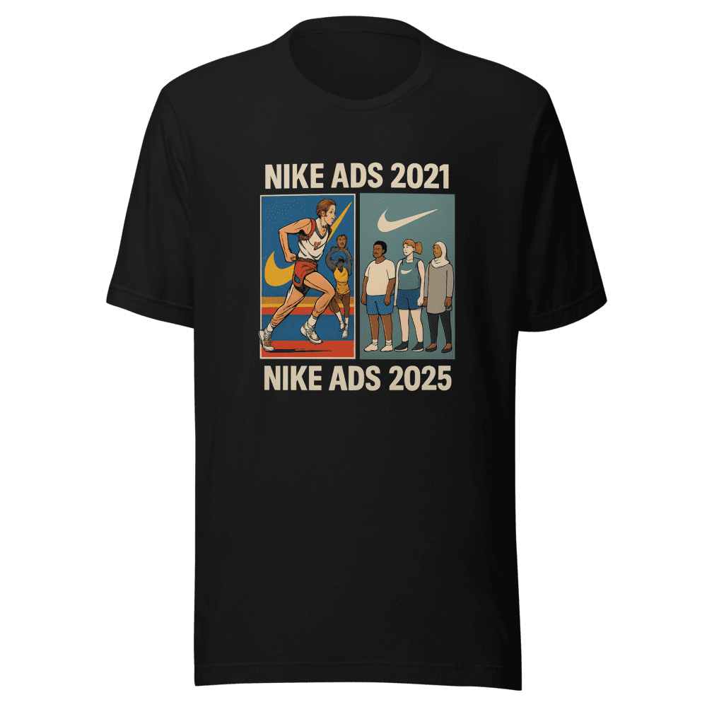 Nike Ad Evolution Tee - Viral Wokeness Critique
