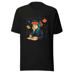 Lofi Girl Graduated T-Shirt Viral Study Streamer