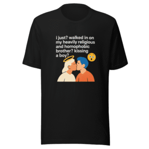 Religious Brother Kissing Boy Viral Tweet T-Shirt