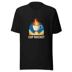 Cup Blasting Off Viral Meme T-Shirt