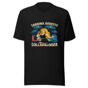 Sabrina Carpenter Arrests Lollapalooza Trendy T-Shirt