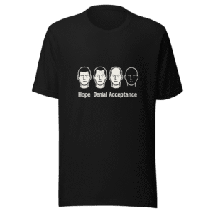 Stages of Hair Loss Funny T-Shirt