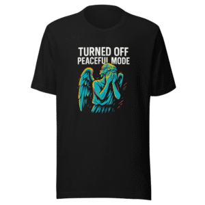 Peaceful Mode Weeping Angel Gamer Tee