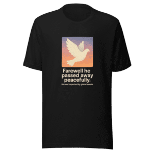 Farewell Peacefully Impacted Events Graphic Tee