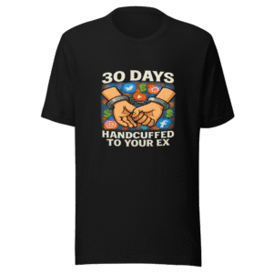 30 Days Handcuffed Ex MrBeast Challenge Tee
