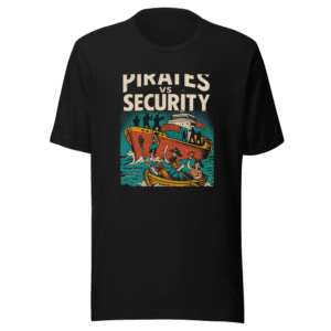 Pirates vs Security Viral Tweet T-Shirt