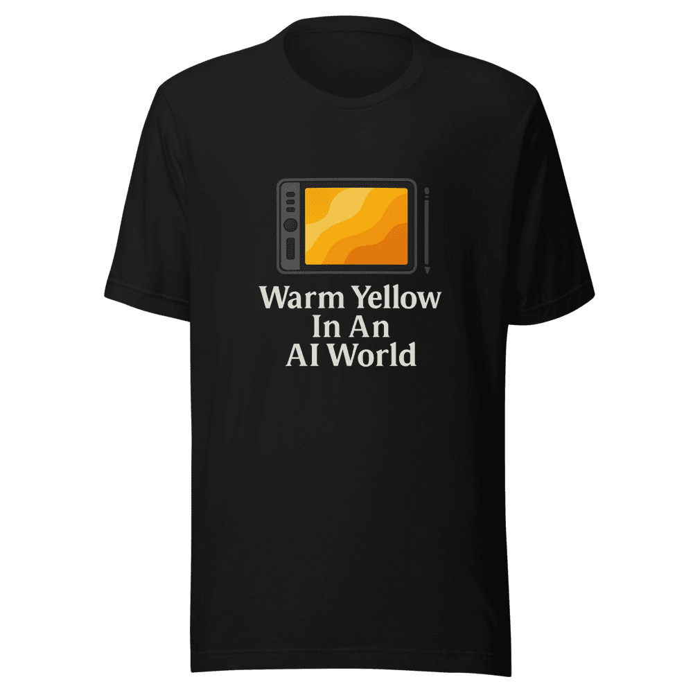 Warm Yellow Tones Internet Artist T-Shirt