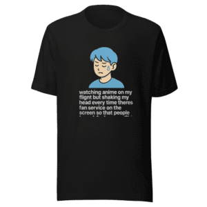 Shaking Head Anime Fan Service T-Shirt