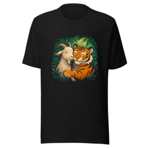 Goat and Tiger Friendship Viral T-Shirt
