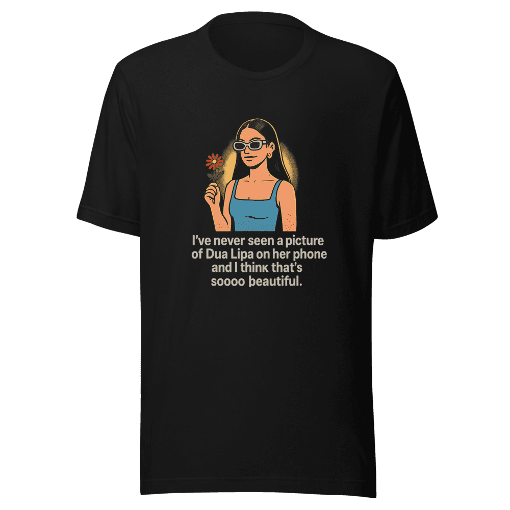 Dua Lipa Phone Aesthetic T-Shirt Viral Trend