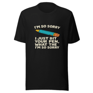 I Bit Your Pen Viral Tweet T-Shirt