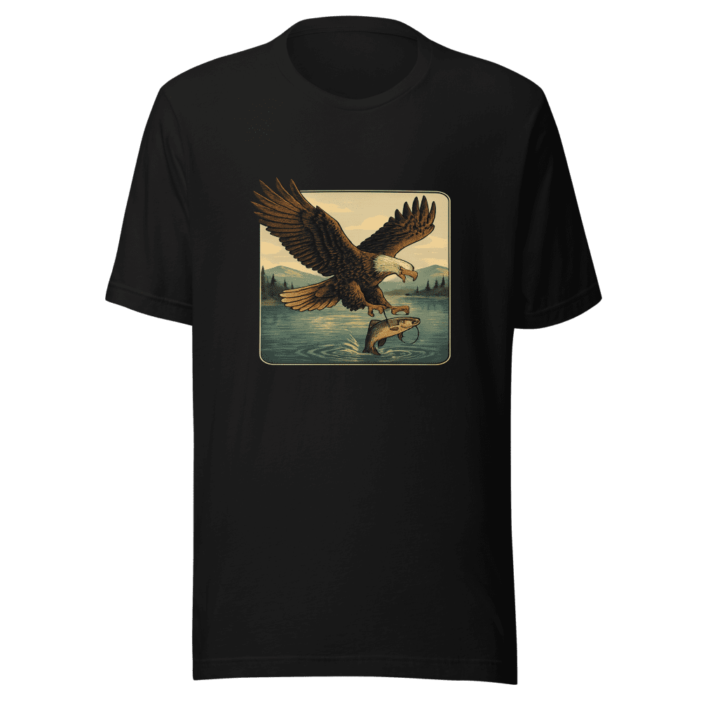 Eagle Eyeing Fish Catch Nature T-Shirt