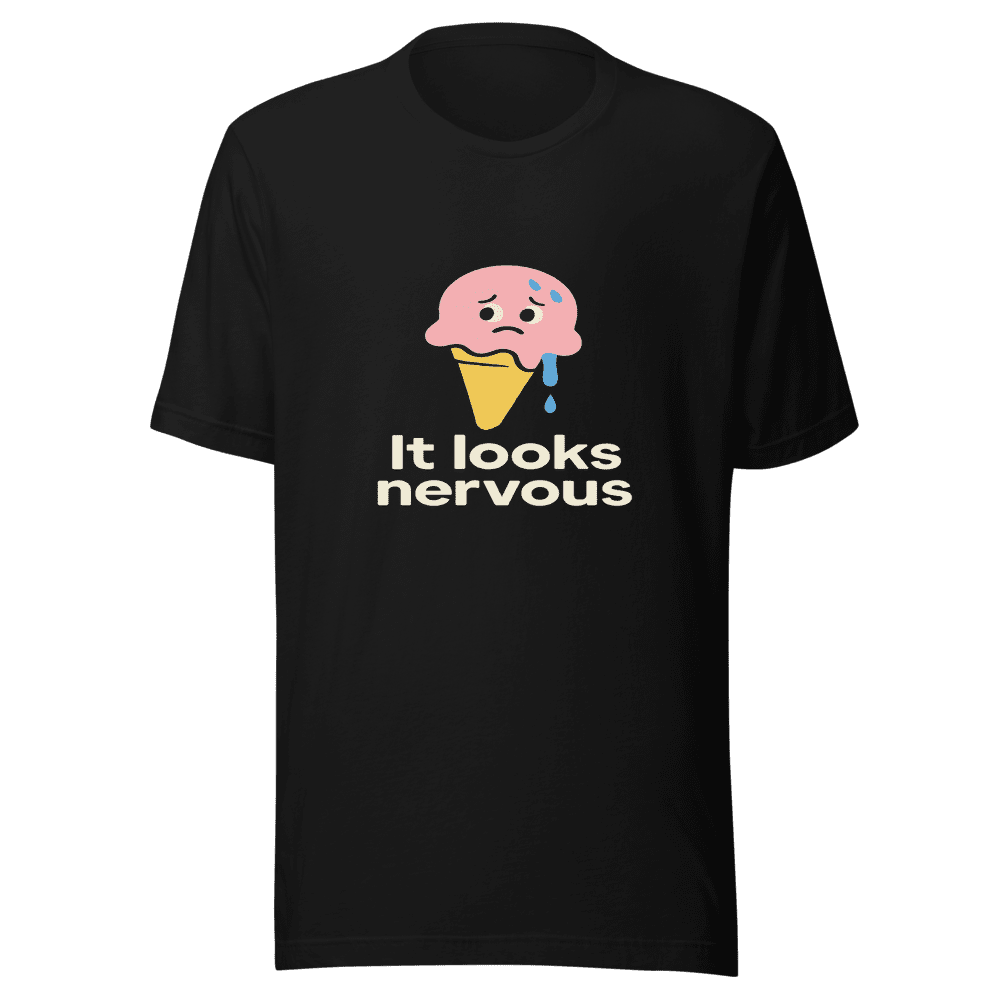 It Looks Nervous Graphic Tee Viral Sensation