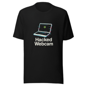 Hacked Webcam Laptop Tee - Expose Scammers Now
