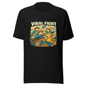 Viral Student Attack T-Shirt Brutal Fightz Tee