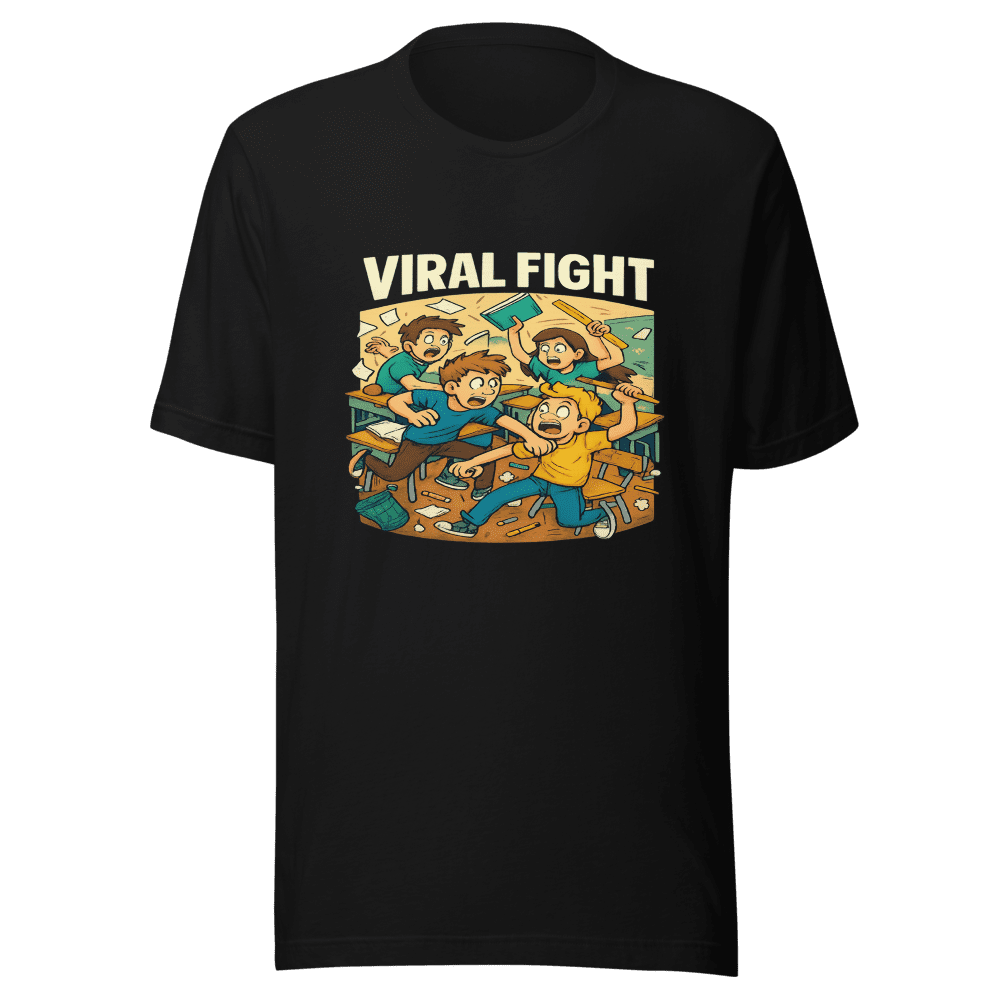 Viral Student Attack T-Shirt Brutal Fightz Tee