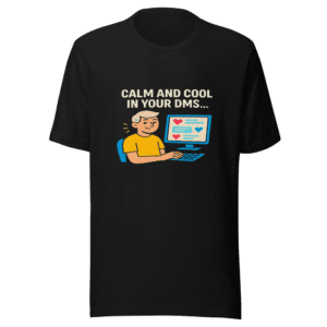 Calm and Cool DMs Viral Tweet T-Shirt
