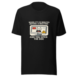 Meeting Doc Panic T-Shirt Viral Office Humor