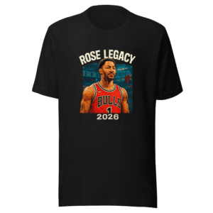 Derrick Rose Jersey Retirement T-Shirt Bulls Legend