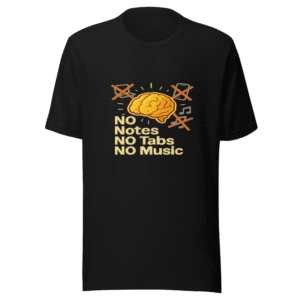 NO Notes NO Tabs NO Music T-Shirt