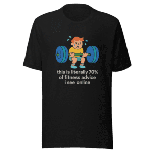 70% of Fitness Advice Online Funny Tee