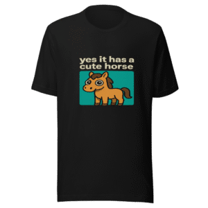 Cute Horse Game Recommendation Viral Tee