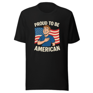 Proud American T-Shirt Viral Patriotic Design