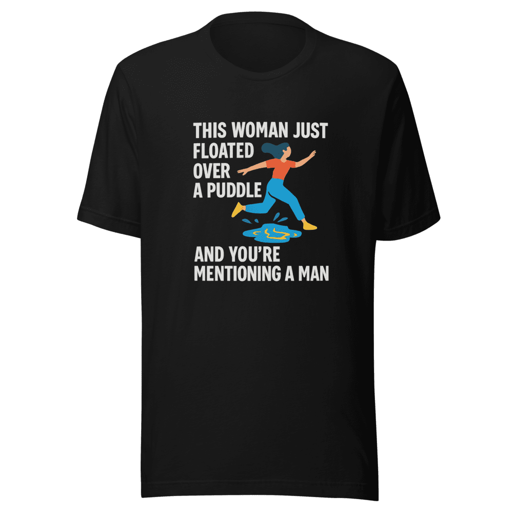 Woman Floating Puddle Viral Tweet T-Shirt