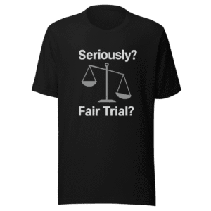 Fair Trial Doubt Tee - Viral Justice System Critique