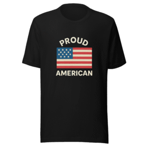 Proud American T-Shirt Viral Patriotism Tee