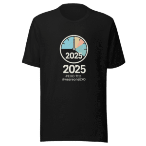 EXO 2025 Countdown T-Shirt K-Pop Nostalgia