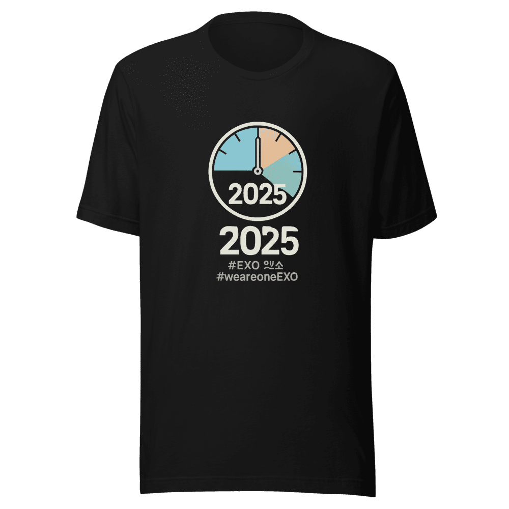 EXO 2025 Countdown T-Shirt K-Pop Nostalgia