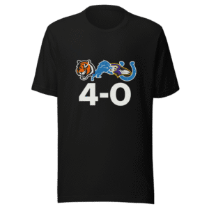 Bengals Lions Ravens Colts 4-0 NFL T-Shirt