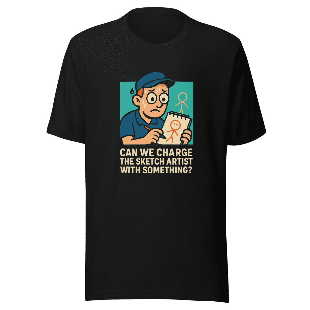 Charge The Sketch Artist T-Shirt Viral Tweet