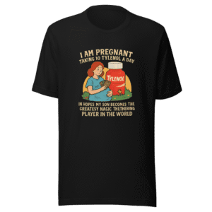 Pregnant Gamer Pro Tylenol Magic MTG T-Shirt
