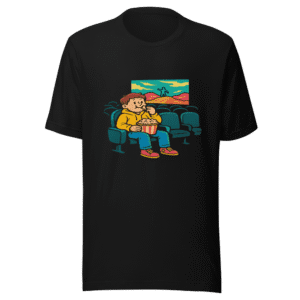 Cinema Alone Meme T-Shirt - Relatable Movie Vibes
