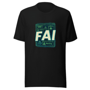 F AI T-Shirt Anti Artificial Intelligence Tee