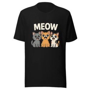 Funny Kittens Meow Viral TikTok Cat T-Shirt