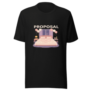 Girlfriend Proposal Hotel Room Decor T-Shirt