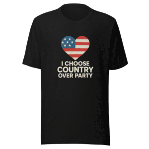 Country Over Party T-Shirt Viral Political Tee