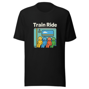 Train Ride Graphic Tee Viral Sensation