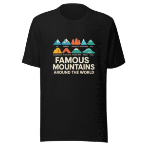 Famous Mountains Around the World Viral T-Shirt