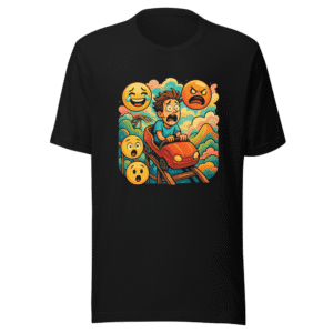 Emotional Rollercoaster Meme T-Shirt Viral Sensation