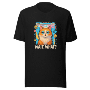Wait What Cat Viral Internet Meme T-Shirt
